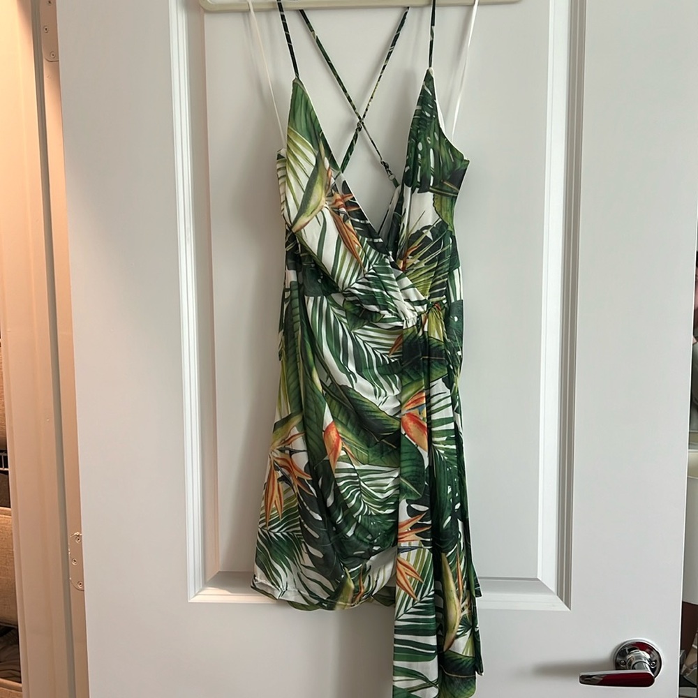 Tropical mini dress